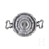 Three pieces of Bohemian pewter tableware, 18th century