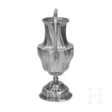 Three pieces of Bohemian pewter tableware, 18th century