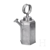 A Swiss flask and a spouted lavabo made of pewter, 18th century