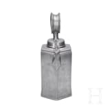A Swiss flask and a spouted lavabo made of pewter, 18th century