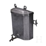 A Swiss flask and a spouted lavabo made of pewter, 18th century