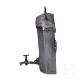 A Swiss flask and a spouted lavabo made of pewter, 18th century