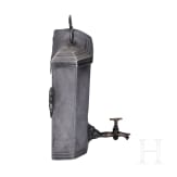 A Swiss flask and a spouted lavabo made of pewter, 18th century