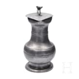 Two Wallis-Swiss pewter jugs, 2nd half of the 18th century