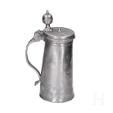 Two pewter tankards, Saxony, late 18th century
