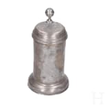 Two pewter tankards, Saxony, late 18th century