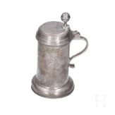 Two pewter tankards, Saxony, late 18th century