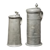 Two German tin cans, 18th/19th century