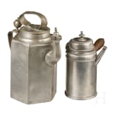 A screw can and a chocolate can, Saxony, around 1800