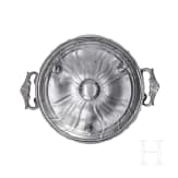 A small German tureen and a salt box made of pewter, circa 1800