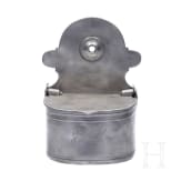 A small German tureen and a salt box made of pewter, circa 1800