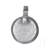 An engraved Saxon pewter jug and chocolate pot, circa 1800