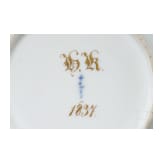 A small collection of German porcelain cups, 19th century