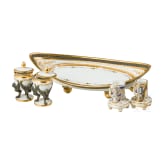 Five pieces of porcelain in classicistic style, 19th/20th century
