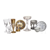 A collection of glass and porcelain, 19th/20th century