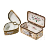 Two small French boxes in Baroque style, France, circa 1900