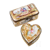 Two small French boxes in Baroque style, France, circa 1900