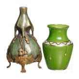 Two Austrian art nouveau vases, early 20th century