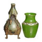 Two Austrian art nouveau vases, early 20th century