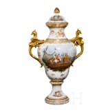 A large German lidded vase, 20th century