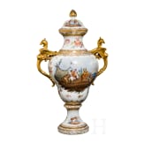 A large German lidded vase, 20th century