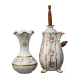A jug and vase from the Limoges porcelain factory, 20th century