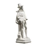 An elegant costume figure with a letter, Scheibe-Alsbach porcelain manufactory, 20th century