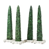 Four porcelain cypresses, Nymphenburg, 20th century