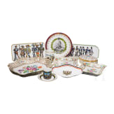 A collection of utility porcelain from various French and German manufactories, 20th century