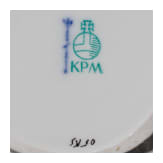 A collection of KPM porcelain, 20th century
