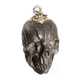 A German memento mori skull made from meteoric stone, 19th century