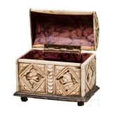 An Italian bone casket, 19th century