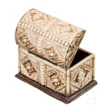 An Italian bone casket, 19th century