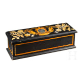 A German casket with amber inlays, 19th century