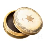 A French gilded lidded box, circa 1800
