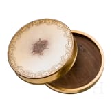 A French gilded lidded box, circa 1800