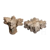 Two German or French Gothic architectural fragments, 15th century