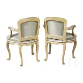A pair of remarkable Italian Rococo fauteuils for children, 18th century