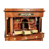 An impressive neo-classical secretary with dome structure, Flensburg, circa 1820