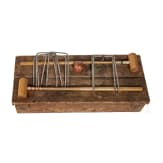 An English(?) croquet game in originale case, circa 1900
