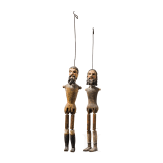 Two large German marionettes, circa 1900