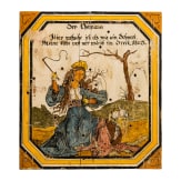 A German wooden target, dated 1805