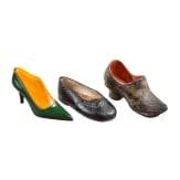 An unusual collection of miniature shoes from the 18th to the 20th century