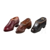 An unusual collection of miniature shoes from the 18th to the 20th century