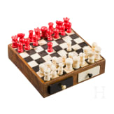 A rare probably German miniture chessboard, circa 1900