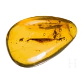 A small amber with inclusions