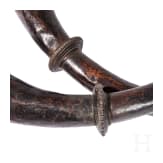 A pair of Tibetan or Nepalese copper ritual horns, 19th century