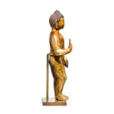 An xtraordinary probably Indian standing Buddha, 18th/19th century