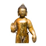 An xtraordinary probably Indian standing Buddha, 18th/19th century