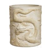 A Japanese brush pot, late Meiji/early Taisho period